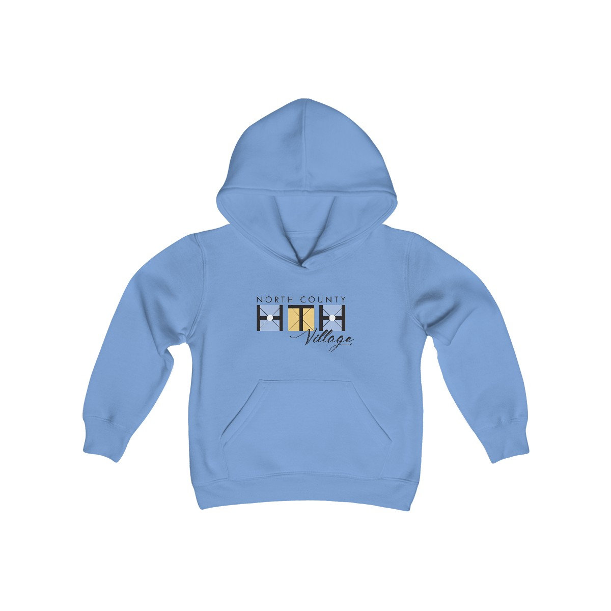 Product HTHNC Village Logo Hoodie Y Carolina Blue