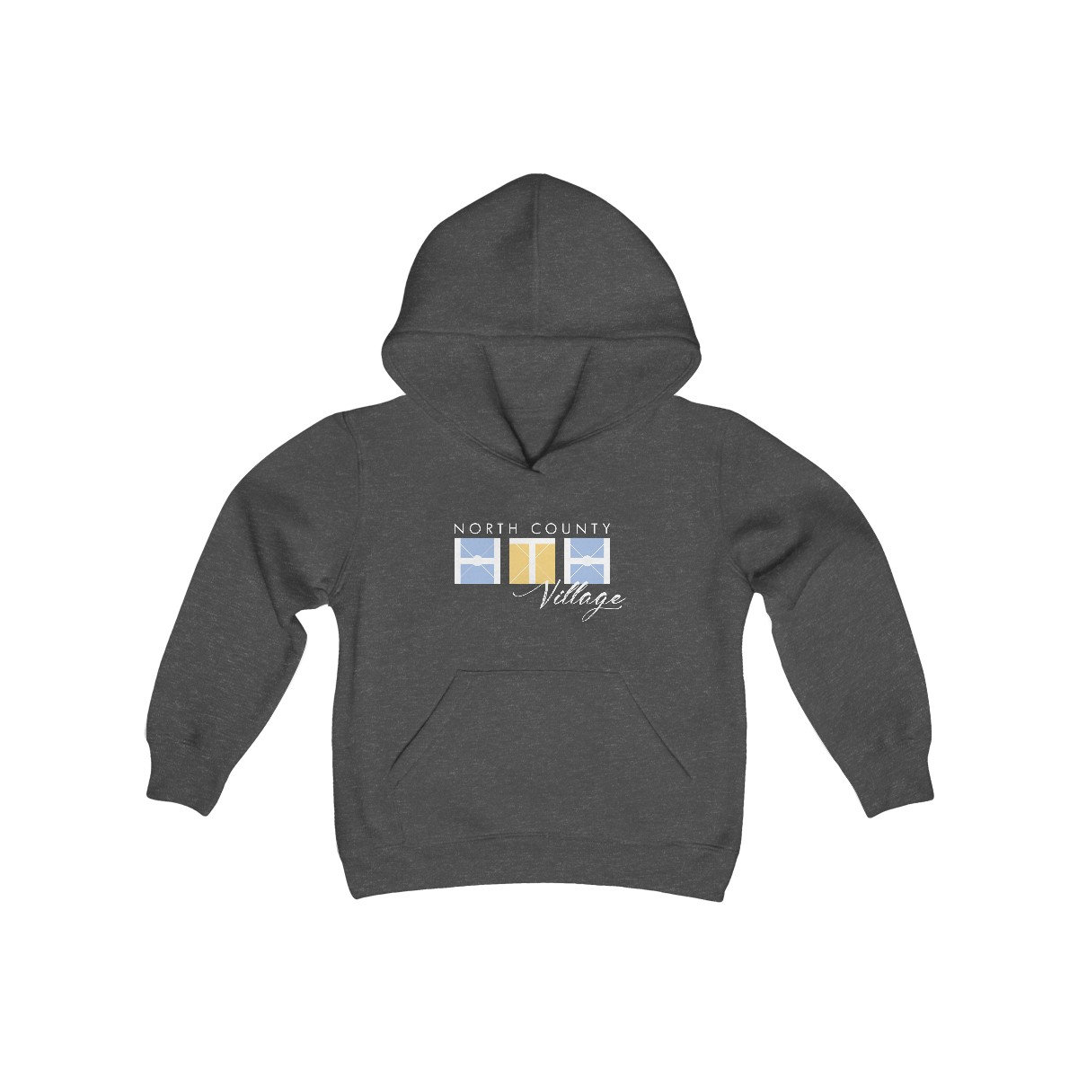 Product HTHNC Village Logo Hoodie Y Dark Heather
