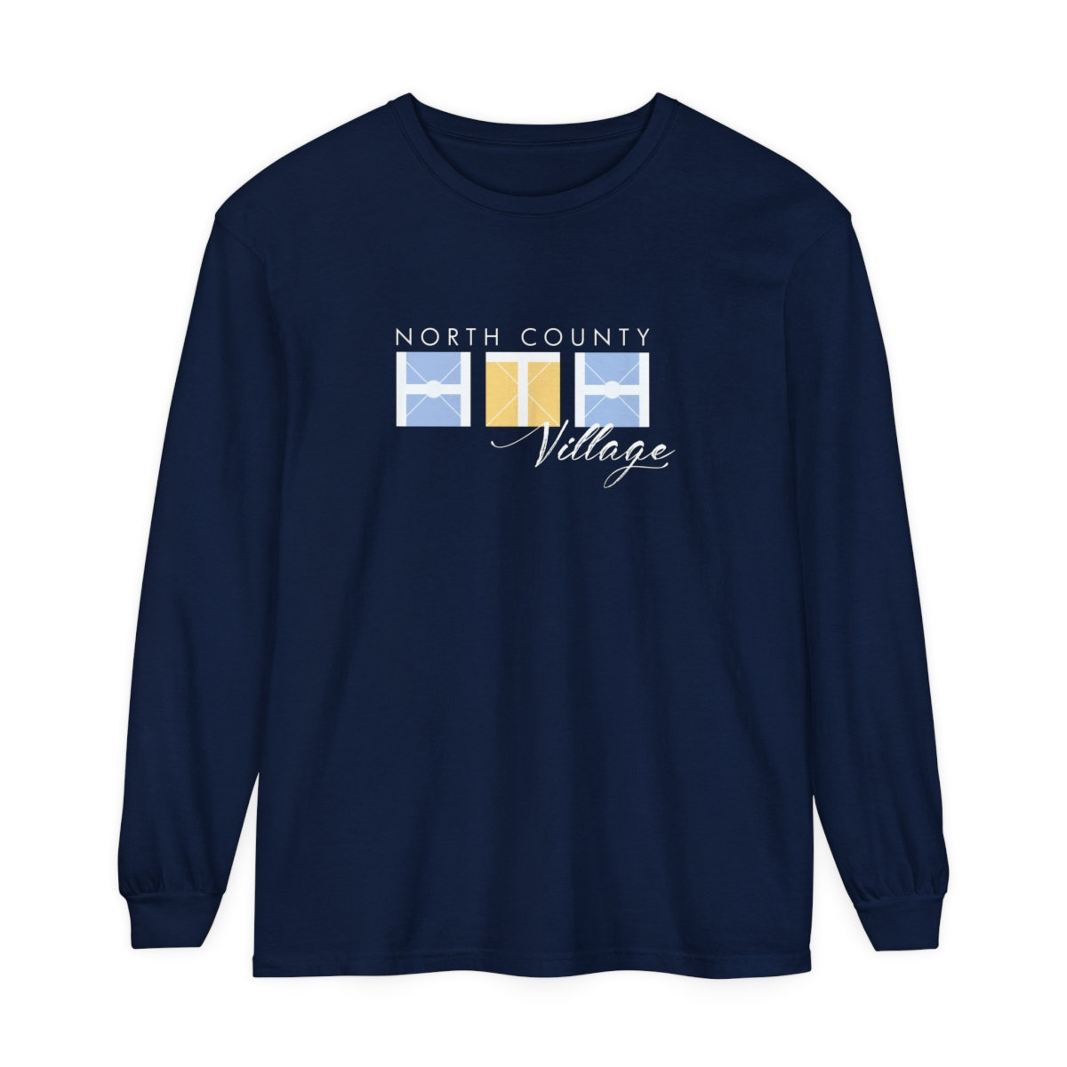 Product HTHNC Village Logo Sleeve A True Navy